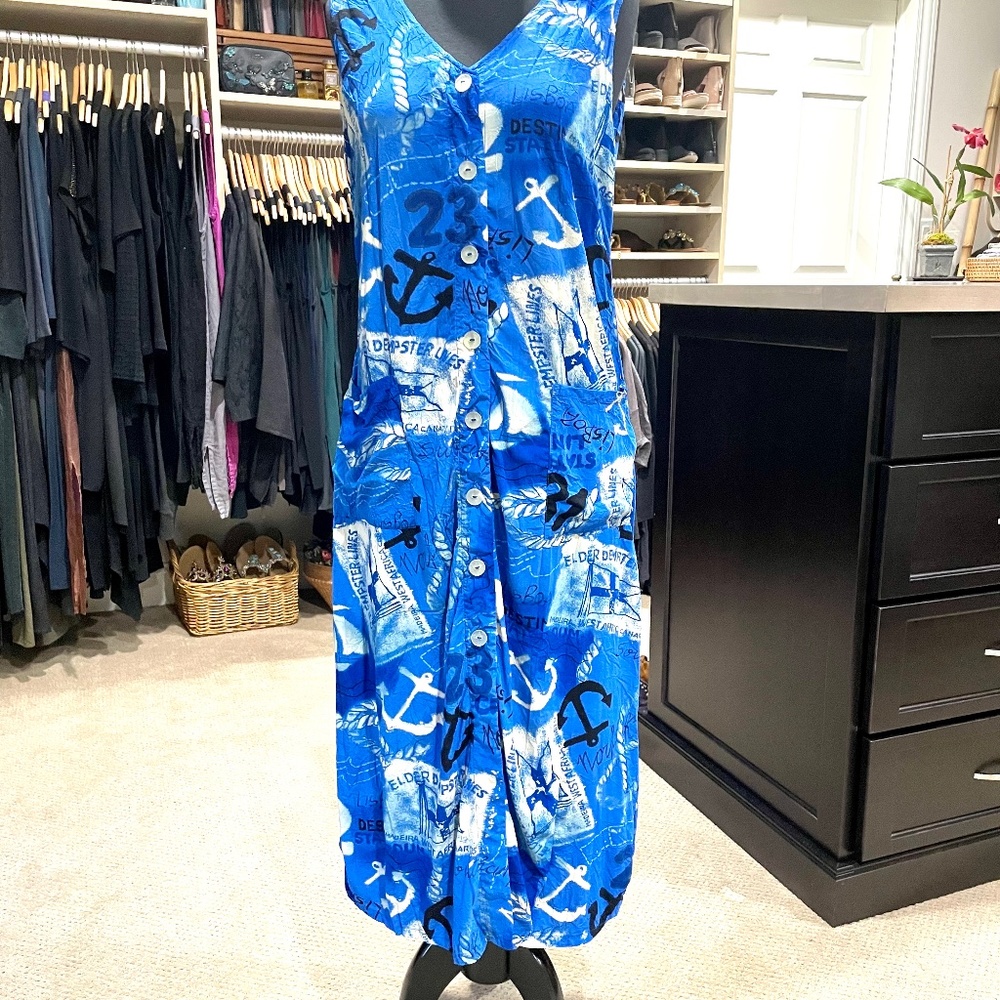 Jams World Vintage Button-down Midi-length Dress